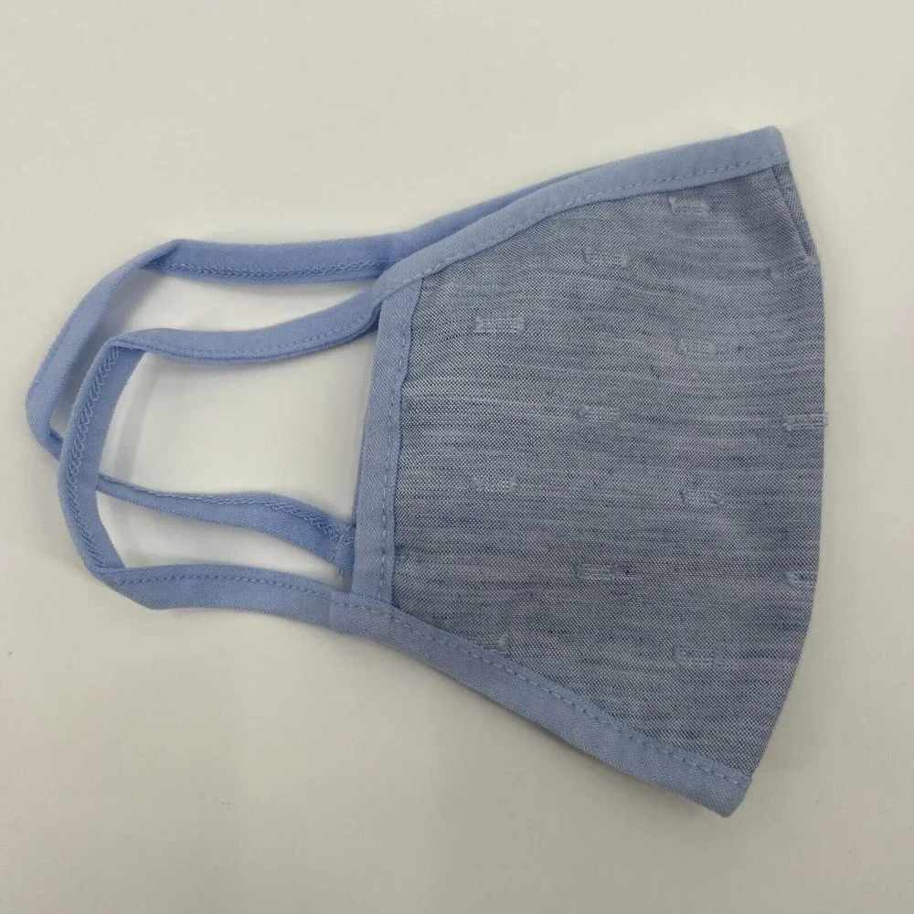 Tuckernuck Chambray Swiss Dot Civilian Face Mask Fabric Facial Covering Reusable